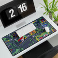 Playroad Desk Mat — Kids’ City Road Map Mouse Pad for Playrooms & Desks